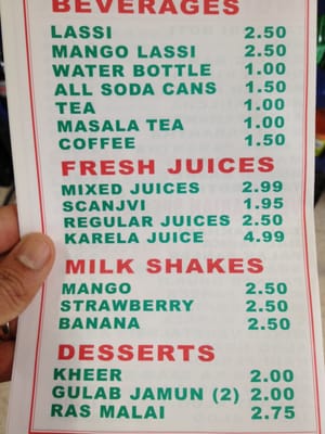 Doaba Deli menu 3